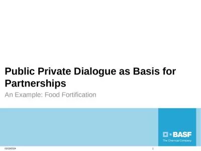 Public Private  Dialogue