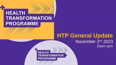 HTP General Update November 2