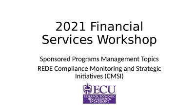 2021 Financial Services Workshop