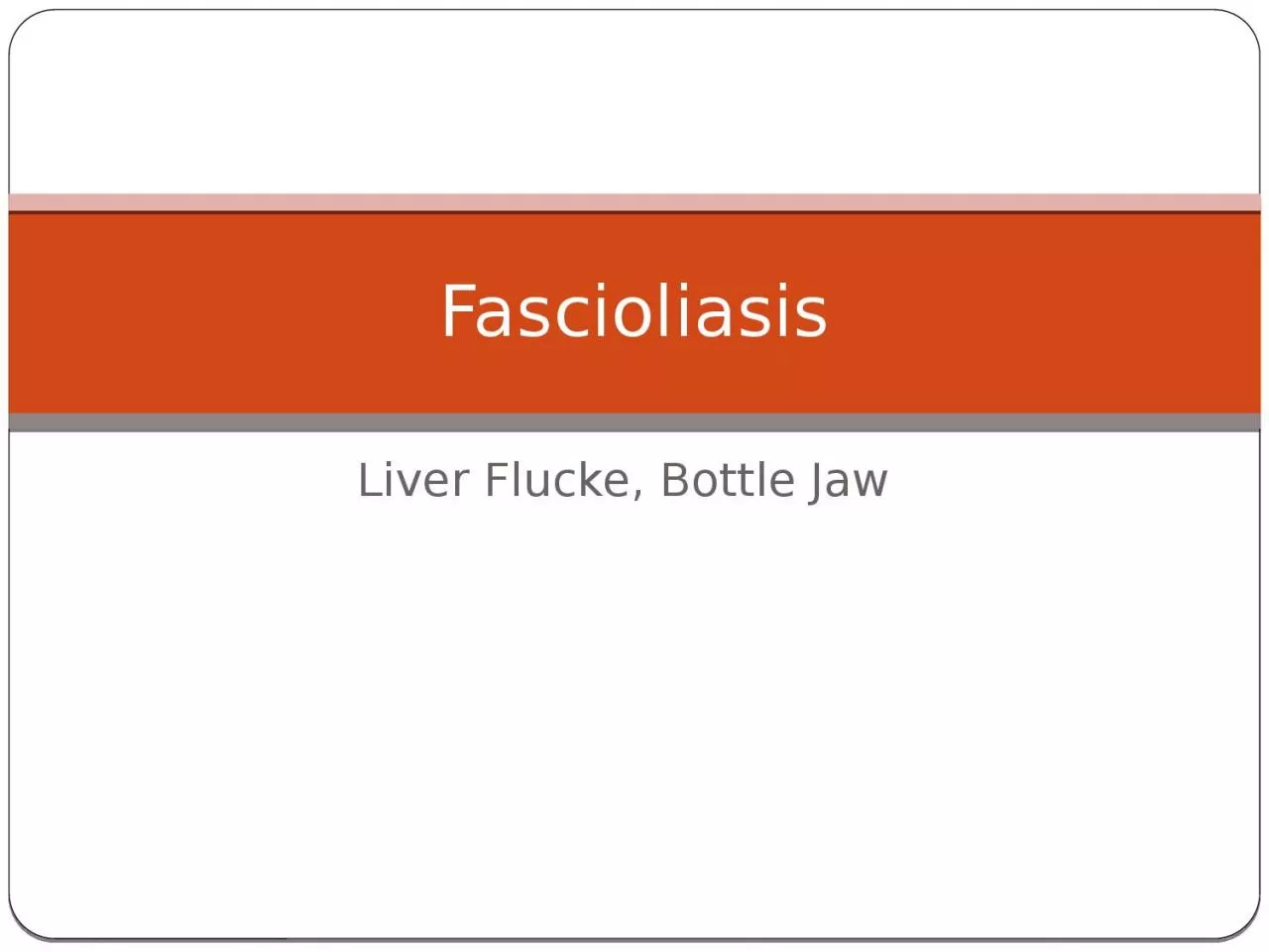 Liver  Flucke , Bottle Jaw