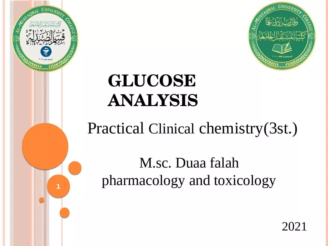 Glucose  analysis Practical
