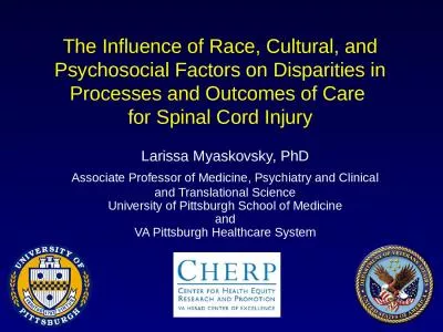 The Influence of Race, Cultural, and Psychosocial Factors on Disparities in Processes and Outcomes