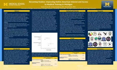 Becoming Healers: Improving Native American Interest and Access to Medical Training in Michigan