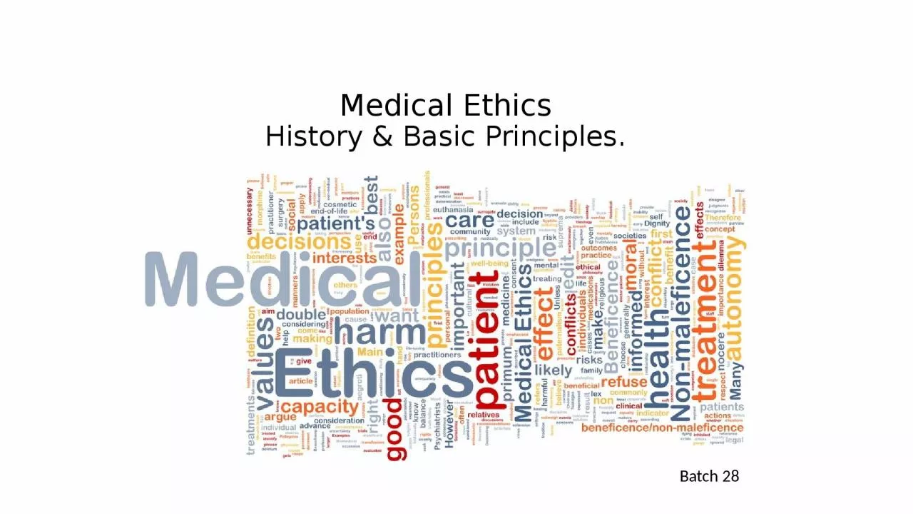 Medical Ethics History & Basic Principles.