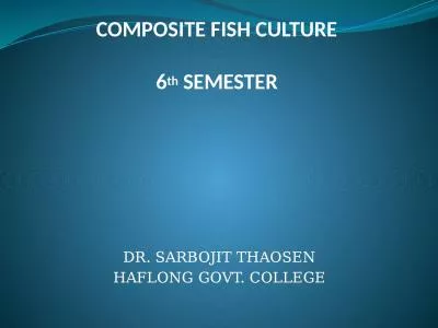 COMPOSITE FISH CULTURE 6