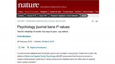 “Arguing about the P value is like focusing on a single misspelling, rather than on the faulty