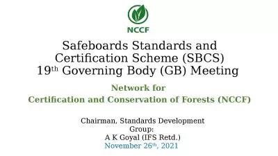Safeboards Standards and Certification Scheme (SBCS)
