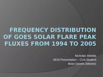 Frequency Distribution of GOES Solar Flare Peak Fluxes from 1994 to 2005