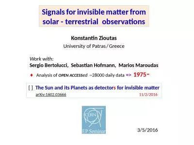 Signals   for   invisible