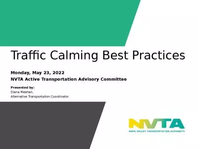 Traffic Calming Best Practices
