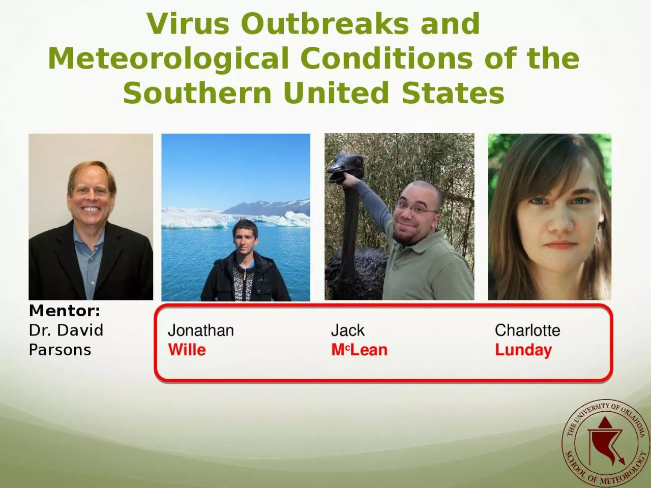 Correlations Between West Nile Virus Outbreaks and Meteorological Conditions of the Southern
