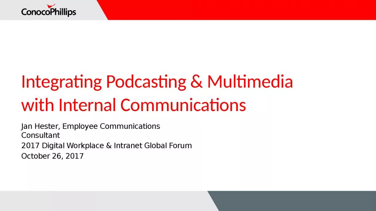 Integrating Podcasting & Multimedia with Internal Communications