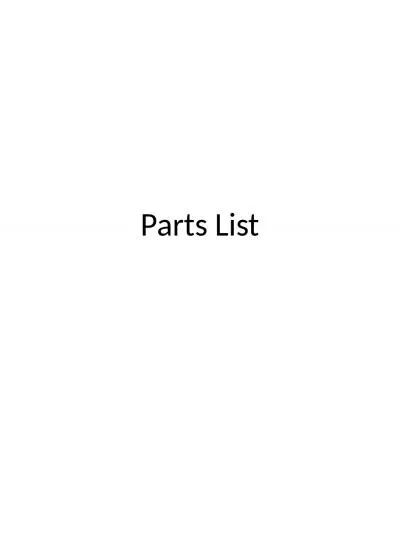 Parts List SmaK Neptune