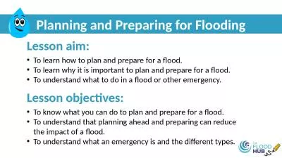 Planning and Preparing for Flooding