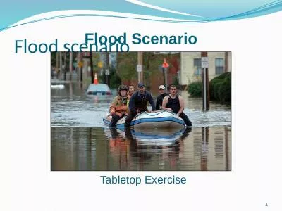 Flood scenario 1 Flood Scenario