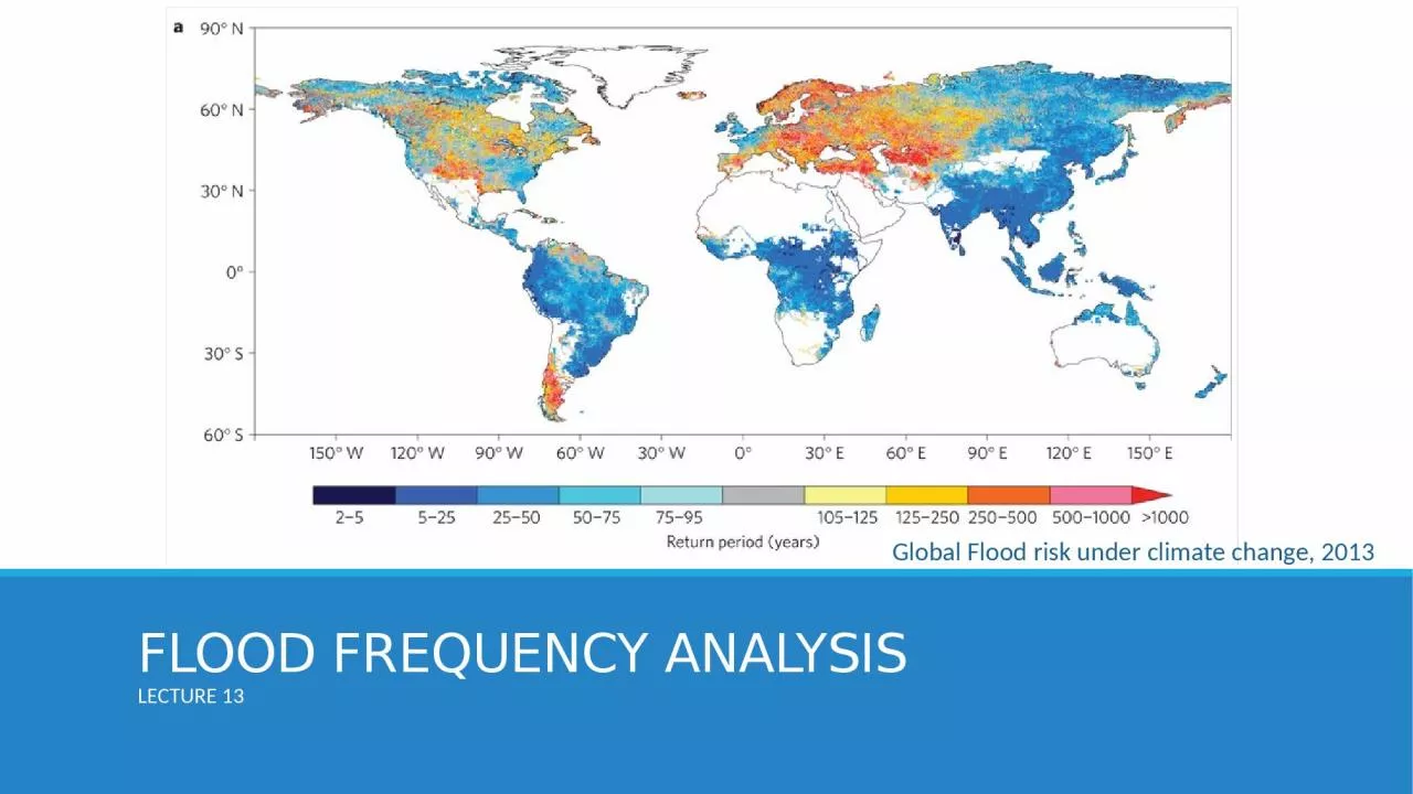 FLOOD FREQUENCY ANALYSIS