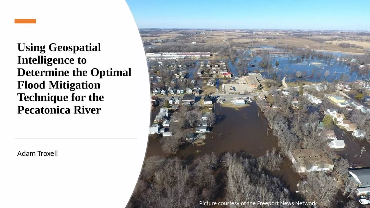 Using Geospatial Intelligence to Determine the Optimal Flood Mitigation Technique for