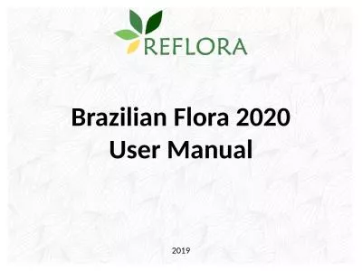 Brazilian  Flora 2020 User