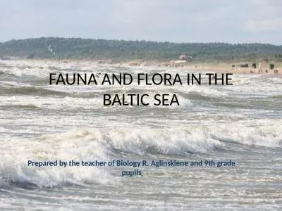 FAUNA AND FLORA IN THE BALTIC SEA