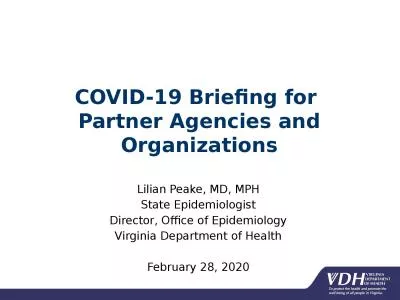 COVID-19 Briefing  for  Partner
