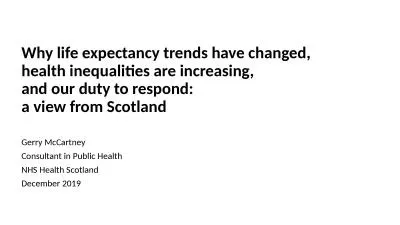 Why life expectancy trends have changed,