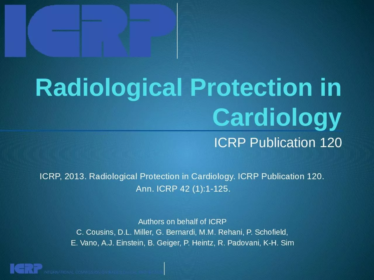 Radiological Protection in Cardiology