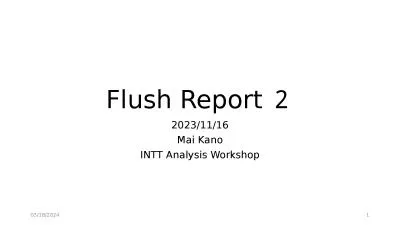 Flush Report ２ 2023/11/16