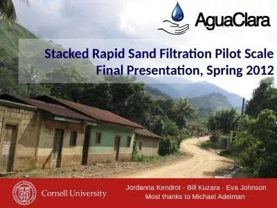 Stacked Rapid Sand Filtration Pilot Scale