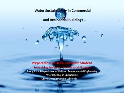 Water Sustainability  in