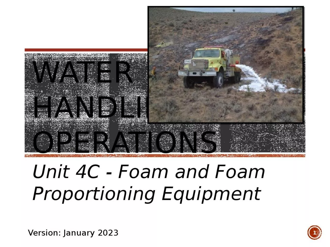 Water  Handling Operations