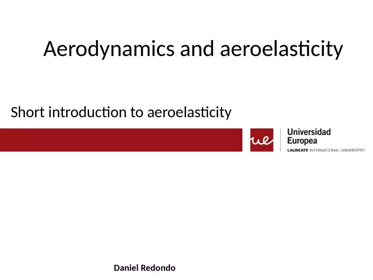 Short introduction to  aeroelasticity
