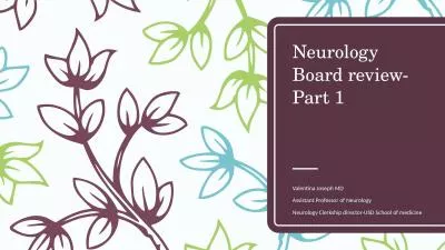 Neurology Board review- Part 1