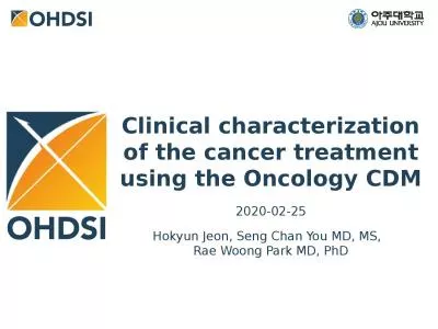 Clinical characterization of the cancer treatment using the Oncology CDM