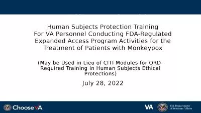 Human Subjects Protection Training: