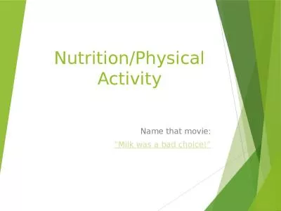 Nutrition/Physical Activity