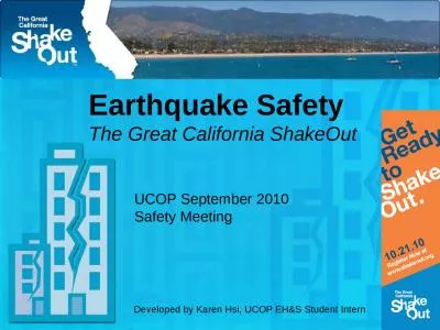 Earthquake Safety  The Great California ShakeOut