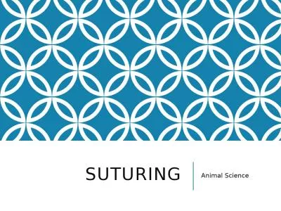 Suturing  Animal Science