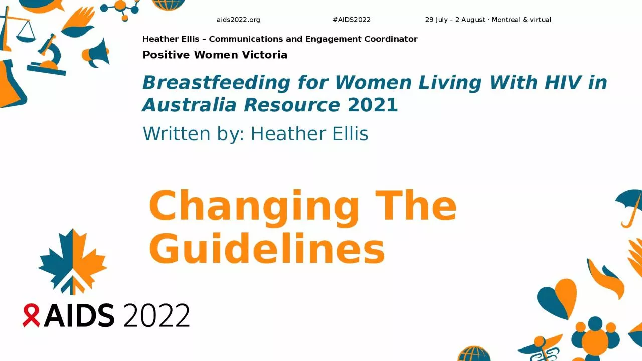 Changing The Guidelines Breastfeeding for Women Living With HIV in Australia Resource