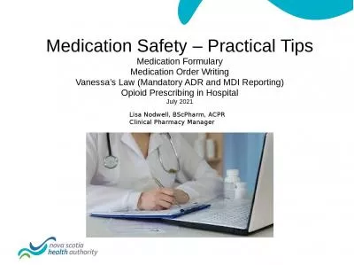 Medication Safety – Practical Tips