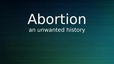 Abortion an  un wanted