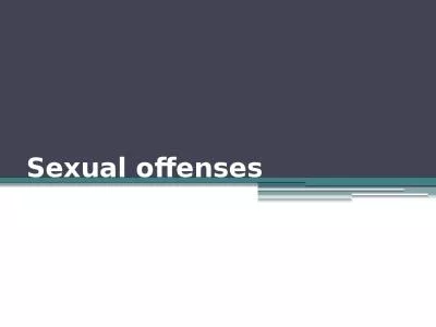 Sexual offenses  Factors influencing sexual behavior