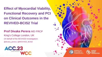 Effect of Myocardial Viability, Functional Recovery and PCI on Clinical Outcomes in the REVIVED-BCI