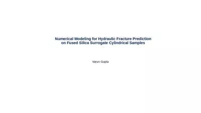 Numerical Modeling for Hydraulic Fracture
