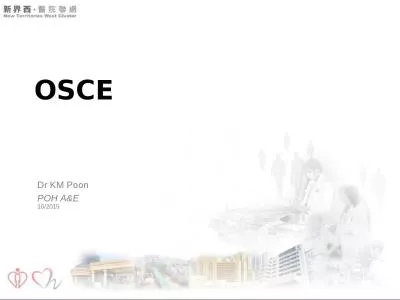 OSCE Dr  KM Poon  POH A&E