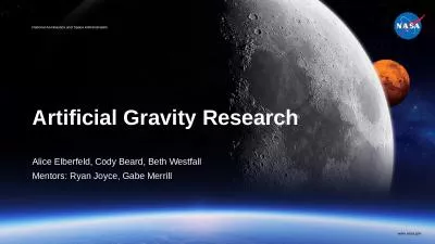 Artificial Gravity Research