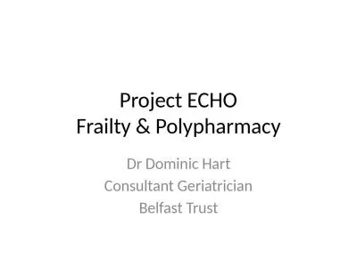 Project ECHO Frailty & Polypharmacy