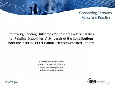 Improving Reading Outcomes for Students with or at Risk for Reading Disabilities: A Synthesis of th
