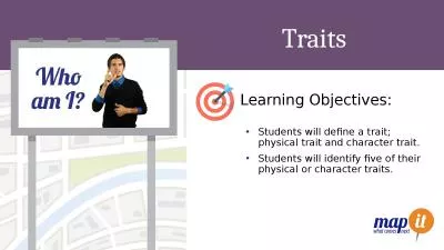 Traits Learning Objectives:
