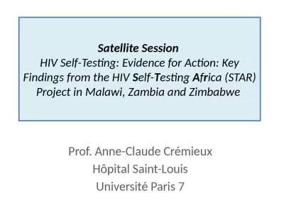 Satellite  Session  HIV