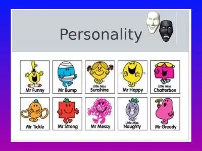 Personality	 AP Exam  Personality (5–7